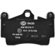 Purchase Top-Quality HELLA PAGID - 355018711 - Rear Disc Pads pa12
