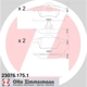 Purchase Top-Quality ZIMMERMANN - 23076.175.1 - Disc Brake Pad Set pa2