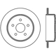 Purchase Top-Quality Rear Drilled Rotor by CENTRIC PARTS - 128.67067L pa1