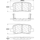 Purchase Top-Quality Plaquette de Frein arriére haute performance by CENTRIC PARTS - 306.08650 pa5