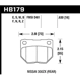 Purchase Top-Quality Rear High Performance Pads by HAWK PERFORMANCE - HB179F.630 pa17