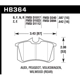 Purchase Top-Quality Rear High Performance Pads by HAWK PERFORMANCE - HB364F.587 pa6