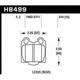 Purchase Top-Quality Plaquette de Frein arriére haute performance de HAWK PERFORMANCE - HB499F.610 pa2