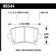 Purchase Top-Quality Rear High Performance Pads by HAWK PERFORMANCE - HB544F.628 pa6