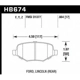 Purchase Top-Quality Rear High Performance Pads by HAWK PERFORMANCE - HB674F.664 pa4