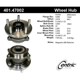 Purchase Top-Quality Rear Hub Assembly by CENTRIC PARTS - 401.47002 pa1