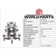 Purchase Top-Quality Assemblage de moyeu arrière par WORLDPARTS - WBR930172 pa7