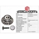 Purchase Top-Quality WORLDPARTS - WBR930524 - Rear Hub Assembly pa4