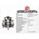 Purchase Top-Quality WORLDPARTS - WBR930747 - Rear Hub Assembly pa7