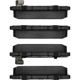 Purchase Top-Quality DYNAMIC FRICTION COMPANY - 4000-0461-00 - Rear Hybrid Pads pa4