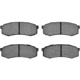 Purchase Top-Quality DYNAMIC FRICTION COMPANY - 4000-0606-00 - Rear Hybrid Pads pa1