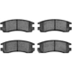 Purchase Top-Quality DYNAMIC FRICTION COMPANY - 4000-0698-00 - Rear Hybrid Pads pa1