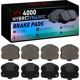 Purchase Top-Quality DYNAMIC FRICTION COMPANY - 4000-1042-00 - Rear Hybrid Pads pa5
