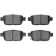 Purchase Top-Quality DYNAMIC FRICTION COMPANY - 4000-1103-00 - Rear Hybrid Pads pa1