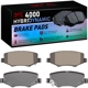 Purchase Top-Quality DYNAMIC FRICTION COMPANY - 4000-1274-00 - Rear Hybrid Pads pa5