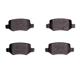 Purchase Top-Quality DYNAMIC FRICTION COMPANY - 4000-1358-00 - Rear Hybrid Pads pa1