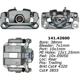 Purchase Top-Quality Rear Left Rebuilt Caliper With Hardware by CENTRIC PARTS - 141.42600 pa14