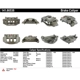 Purchase Top-Quality Rear Left Rebuilt Caliper With Hardware by CENTRIC PARTS - 141.66538 pa9