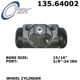 Purchase Top-Quality Cylindre de roue arrière gauche  by CENTRIC PARTS - 135.64002 pa1