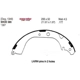 Purchase Top-Quality Rear New Brake Shoes by EUROROTOR - 589 pa3
