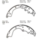 Purchase Top-Quality EUROROTOR - 871 - Rear New Brake Shoes pa3