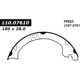 Purchase Top-Quality Rear Parking Brake Shoes by CENTRIC PARTS - 111.07610 pa6