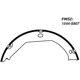 Purchase Top-Quality Rear Parking Brake Shoes by CENTRIC PARTS - 111.08070 pa6