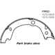 Purchase Top-Quality Rear Parking Brake Shoes by CENTRIC PARTS - 111.08450 pa7