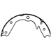 Purchase Top-Quality Rear Parking Brake Shoes by CENTRIC PARTS - 111.08580 pa1