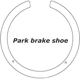 Purchase Top-Quality Rear Parking Brake Shoes by CENTRIC PARTS - 111.08800 pa6