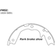 Purchase Top-Quality Rear Parking Brake Shoes by CENTRIC PARTS - 111.08910 pa6