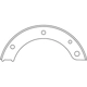 Purchase Top-Quality Rear Parking Brake Shoes by CENTRIC PARTS - 111.09000 pa2