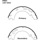 Purchase Top-Quality Rear Parking Brake Shoes by CENTRIC PARTS - 111.09440 pa7