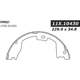 Purchase Top-Quality Rear Parking Brake Shoes by CENTRIC PARTS - 111.10430 pa8