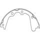 Purchase Top-Quality Rear Parking Brake Shoes by CENTRIC PARTS - 111.10500 pa8
