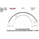 Purchase Top-Quality Rear Parking Brake Shoes by EUROROTOR - 647 pa1