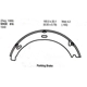 Purchase Top-Quality EUROROTOR - 816 - Rear Parking Brake Shoes pa3