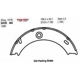 Purchase Top-Quality Rear Parking Brake Shoes by EUROROTOR - 865 pa1