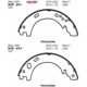Purchase Top-Quality Rear Parking Brake Shoes by EUROROTOR - 876 pa2