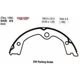 Purchase Top-Quality Rear Parking Brake Shoes by EUROROTOR - 879 pa1