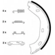 Purchase Top-Quality Rear Parking Brake Shoes by HELLA PAGID - 355050001 pa1