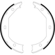 Purchase Top-Quality Rear Parking Brake Shoes by HELLA PAGID - 355050381 pa10