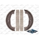 Purchase Top-Quality Rear Parking Brake Shoes by TOP QUALITY - NB-828B pa1