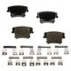 Purchase Top-Quality AGNA BRAKES - CXD1057 - Rear Disc Brake Pad Set pa1