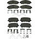 Purchase Top-Quality AGNA BRAKES - CXD1724 - Rear Disc Brake Pad Set pa1