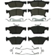 Purchase Top-Quality AGNA BRAKES - CXD1808 - Rear Disc Brake Pad Set pa1