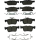 Purchase Top-Quality AGNA BRAKES - CXD1833 - Rear Premium Ceramic Disc Brake Pad Set pa1