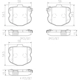 Purchase Top-Quality BREMBO - P10066N - Disc Brake Pads pa5