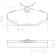 Purchase Top-Quality BREMBO - P24132N - Disc Brake Pads pa5