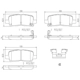 Purchase Top-Quality Plaquettes de frein arrière en céramique qualité supérieur par BREMBO - P37014N pa2